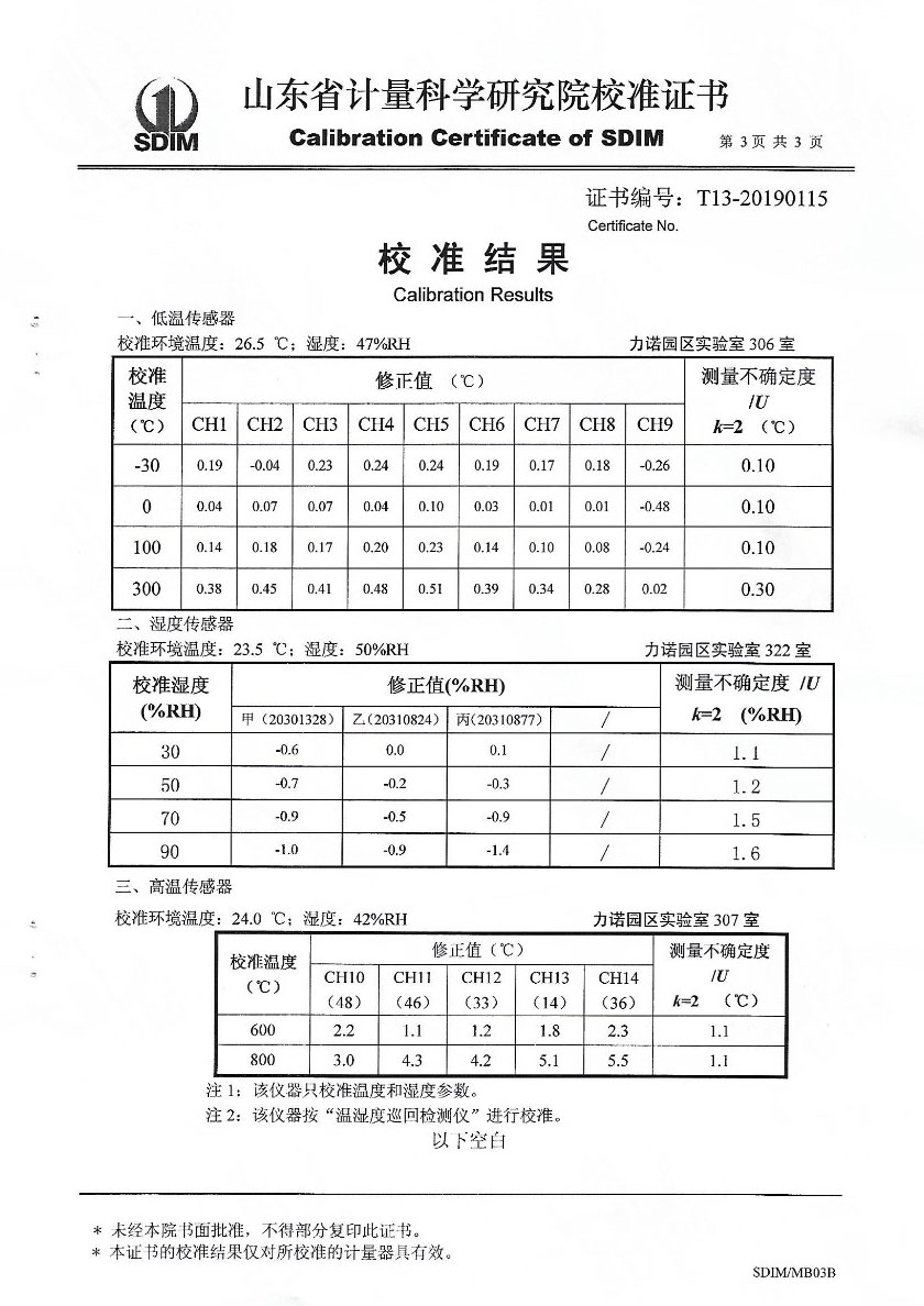 河北业巨计量检测有限公司-温湿度场测试系统