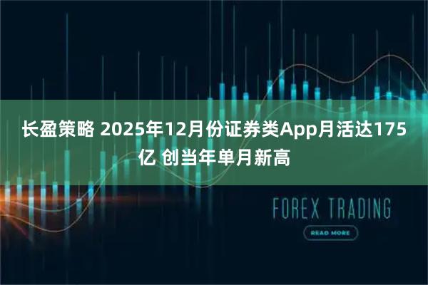长盈策略 2025年12月份证券类App月活达175亿 创当年单月新高