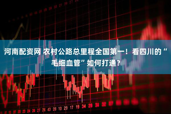 河南配资网 农村公路总里程全国第一！看四川的“毛细血管”如何打通？