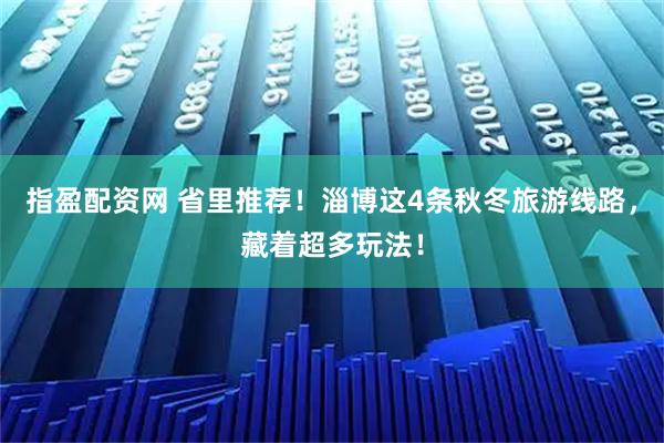 指盈配资网 省里推荐！淄博这4条秋冬旅游线路，藏着超多玩法！